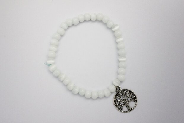 Tree bracelet ''white''